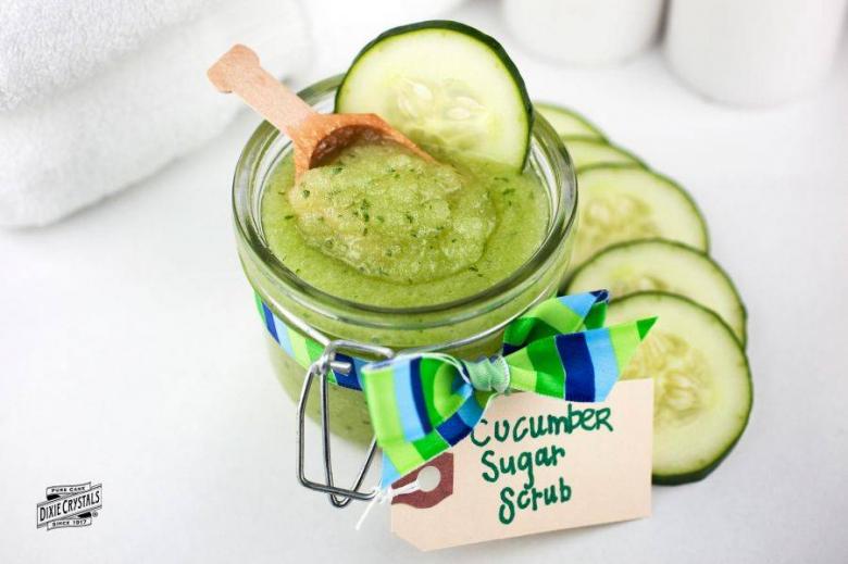 cucumber sugar scrub for oily skin